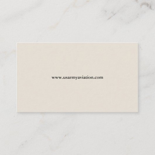 Visitekaartje voor de Luchtvaart van het Leger (Achterkant)