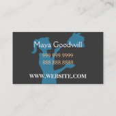 Visitekaartje voor de opslag van muizenhuisdieren (Achterkant)