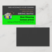 Visitekaartje voor de opslag van muizenhuisdieren (Voorkant / Achterkant)