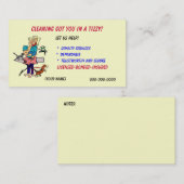 Visitekaartje voor de opslag van muizenhuisdieren (Voorkant / Achterkant)