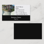 Visitekaartje voor de opslag van onroerend goed (Voorkant / Achterkant)