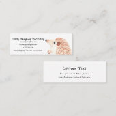 visitekaartje voor de redding van egel of exotisch (Voorkant / Achterkant)