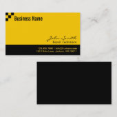 Visitekaartje voor de reparatie van de technicus (Voorkant / Achterkant)