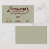 Visitekaartje voor de reparatie van grote apparate (Voorkant / Achterkant)