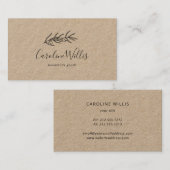 Visitekaartje voor de Robuuste olijftak (Voorkant / Achterkant)