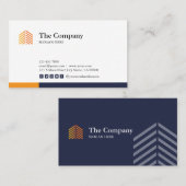 Visitekaartje voor de sociale media van de bouwarc (Voorkant / Achterkant)