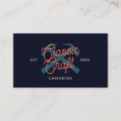 Visitekaartje voor de timmermansbouw (Voorkant)