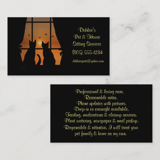 Visitekaartje voor de vergaderperiode van het Huis (Voorkant / Achterkant)