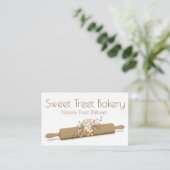 visitekaartje voor de verkoop van banketbakkersbak (Staand voorkant)