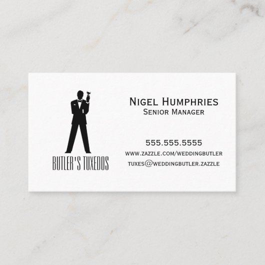 Visitekaartje voor de verkoop van een Gentleman Re (Voorkant)