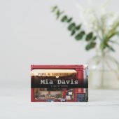 Visitekaartje voor de verkoop van liquor (Staand voorkant)