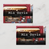 Visitekaartje voor de verkoop van liquor (Voorkant / Achterkant)