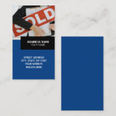 Visitekaartje voor de verkoop van onroerend goed (Voorkant / Achterkant)