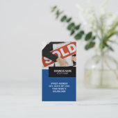 Visitekaartje voor de verkoop van onroerend goed (Staand voorkant)