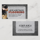 Visitekaartje VOOR DE VERSTORING (Voorkant / Achterkant)