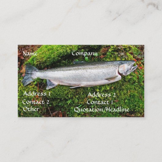 Visitekaartje voor de visserijgids (Voorkant)