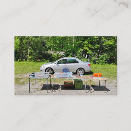 Visitekaartje voor de vlooienmarkt (Voorkant)