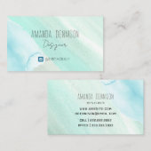 Visitekaartje voor de Waterverf van biologische ku (Voorkant / Achterkant)