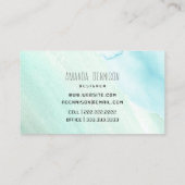 Visitekaartje voor de Waterverf van biologische ku (Achterkant)