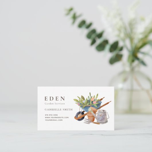 Visitekaartje voor de Waterverf van glanzend geree (Staand voorkant)