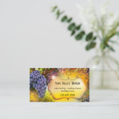 Visitekaartje voor de wijnbouw of wijngaard QR-cod (Staand voorkant)