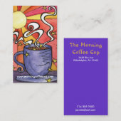 Visitekaartje voor de zwanenzonbeker (Voorkant / Achterkant)