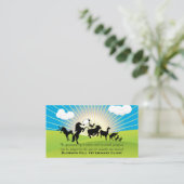 Visitekaartje voor dierdansen afsprakenkaartje (Staand voorkant)