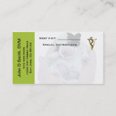 Visitekaartje voor dierdansen afsprakenkaartje (Achterkant)