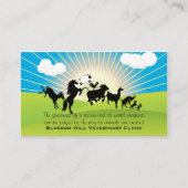 Visitekaartje voor dierdansen afsprakenkaartje (Voorkant)