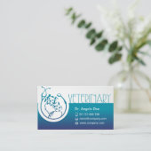 visitekaartje voor dierenarts (Staand voorkant)