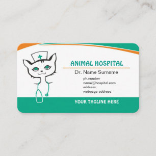 Visitekaartje voor dierenarts of kliniek