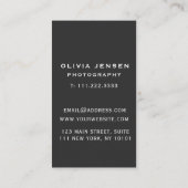  visitekaartje voor dierenfotografie (Achterkant)