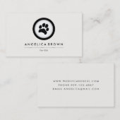 Visitekaartje voor dierenverzorging (Voorkant / Achterkant)