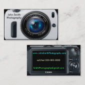 visitekaartje voor digitale camera (Voorkant / Achterkant)