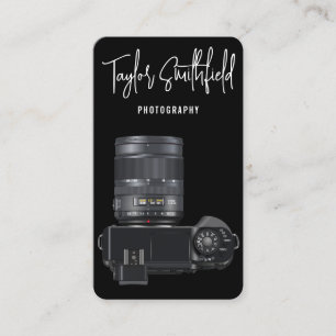 Visitekaartje voor digitale camera fotografie