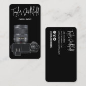 Visitekaartje voor digitale camera fotografie (Voorkant / Achterkant)