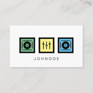 visitekaartje voor DJ Professional Custom