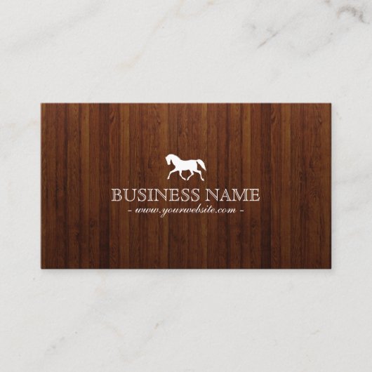 Visitekaartje voor donkere houten textiel van Clas (Voorkant)