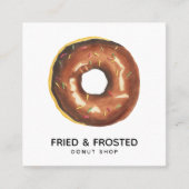 Visitekaartje voor donutwinkelen, gevroren (Voorkant)