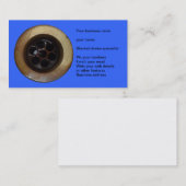 Visitekaartje voor drain-man of loodgieter.Drain-f (Voorkant / Achterkant)