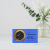 Visitekaartje voor drain-man of loodgieter.Drain-f (Staand voorkant)