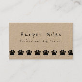 Visitekaartje voor driftig kraftpapier voor honden (Voorkant)