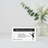 Visitekaartje voor dubbelzijdige balletdansing (Staand voorkant)