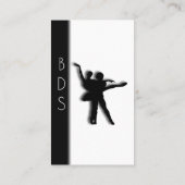 Visitekaartje voor dubbelzijdige balletdansing (Achterkant)