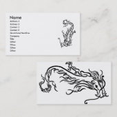 Visitekaartje voor duikdraak (Voorkant / Achterkant)