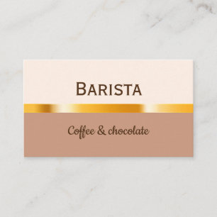 Visitekaartje voor een café of koffiewinkel.