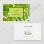 Visitekaartje voor een landschapsontwerper. (Voorkant / Achterkant)