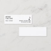 visitekaartje voor een muziekleraar (Voorkant / Achterkant)