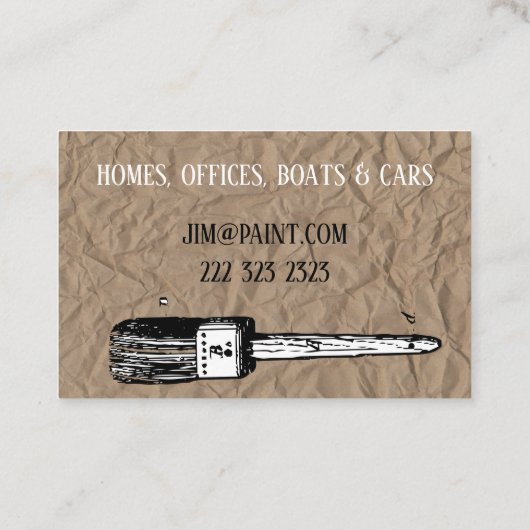 Visitekaartje voor een schilder (Achterkant)