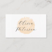 Visitekaartje voor een schoonheidssalon. (Voorkant)